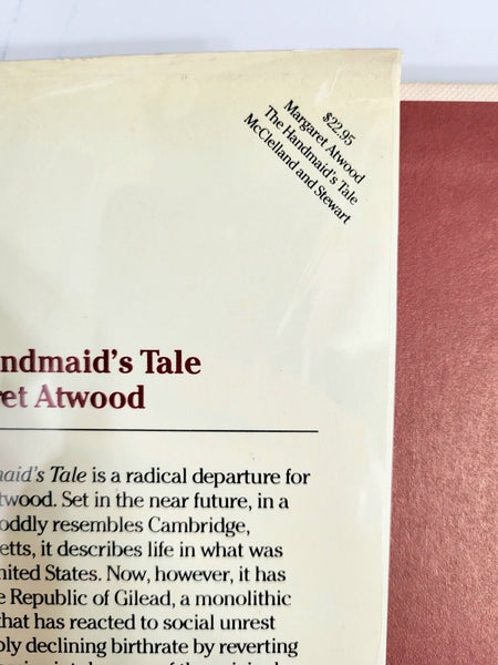 1985 THE HANDMAID'S TALE First Edition Margaret Atwood Dust Jacket