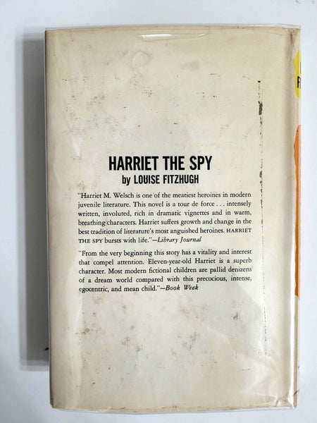 1964 HARRIET THE SPY Louise Fitzhugh BCE Hardcover Dust Jacket
