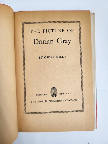 1946 PICTURE OF DORIAN GRAY 4th Printing Oscar Wilde Hardcover Dust Jacket