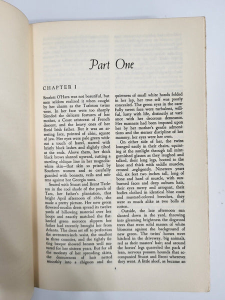 1936 GONE WITH THE WIND Margaret Mitchell Hardcover Dust Jacket BCE