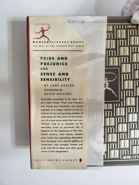 1950 PRIDE AND PREJUDICE & SENSE AND SENSIBILITY Jane Austin Modern Library