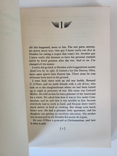 1969 SLAUGHTERHOUSE FIVE Kurt Vonnegut Jr 1st Edition 3rd Printing Hardcover DJ
