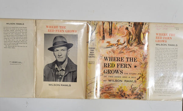 1961 WHERE THE RED FERN GROWS Wilson Rawls Dust Jacket Hardcover