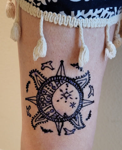 Custom Henna Large 5x5 Tattoo  - Clearwater Tattoo Shop  - Your Concept